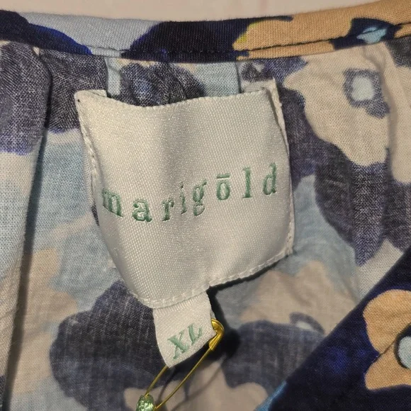 Marigold Rylie Top Bordeaux Flutter Sleeves   Oversize Shirt Womens Size XL NWT - Picture 2 of 8